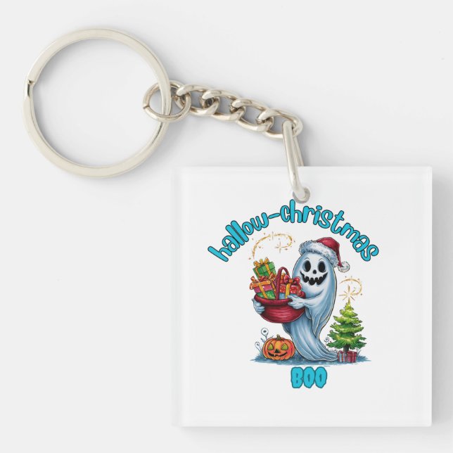 hallow-christmas Boo Key Ring (Front)