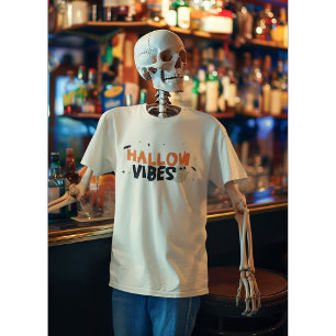 Hallow Vibes Cute Halloween  T-Shirt