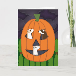 Halloweasel Card