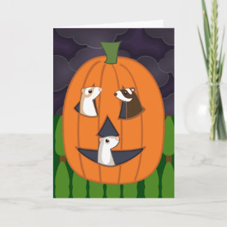 Halloweasel Card