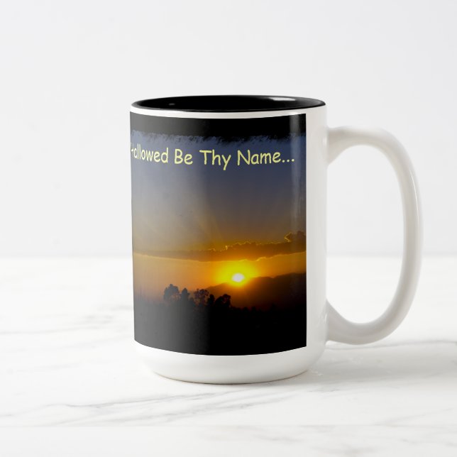 Hallowed Be Thy Name Two-Tone Coffee Mug (Right)