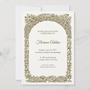 Hallowed Ciborium Christening Invitation