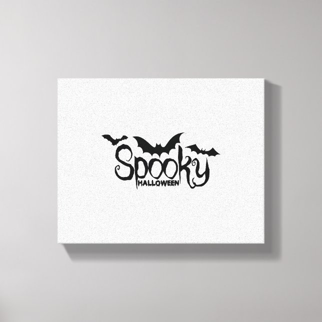 Halloweed Funny Hippie Pumpkin Halloween Canvas Print (Front)