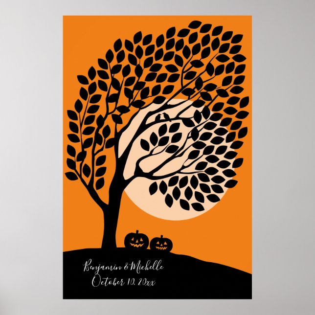 Halloween - 150 Signature Guest Book Alternative (Front)