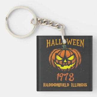Halloween 1978 Holiday Spooky Myers Pumpkin Haddon Key Ring
