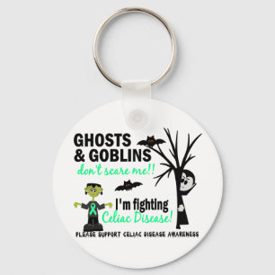 Halloween 1 Celiac Disease Warrior Key Ring