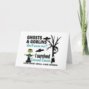 Halloween 1 Cervical Cancer Survivor Card
