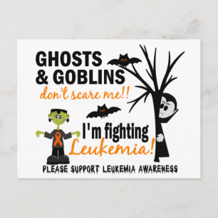 Halloween 1 Leukaemia Warrior Postcard