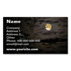 Halloween #1 	Magnetic business card