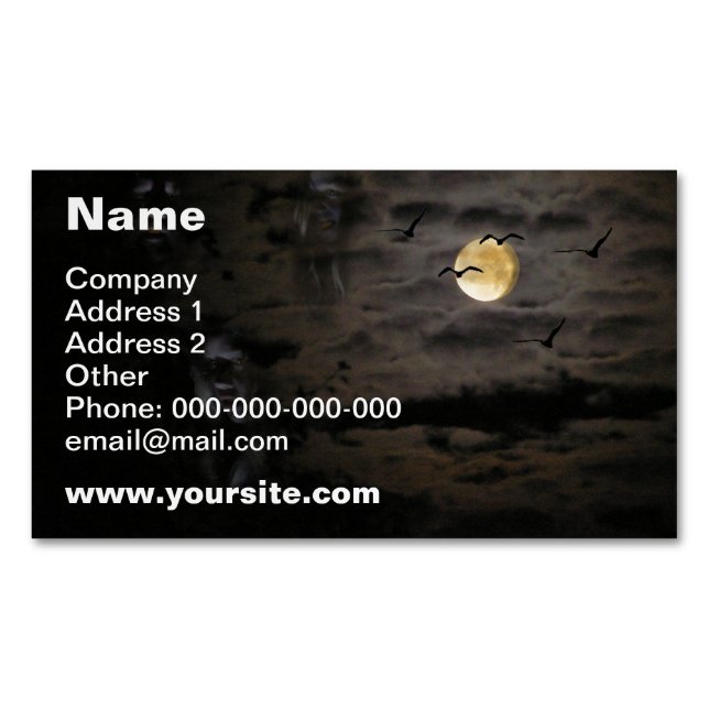 Halloween #1 	Magnetic business card (Front)