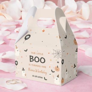 Halloween 1st Birthday Girls Ghost Favour Box