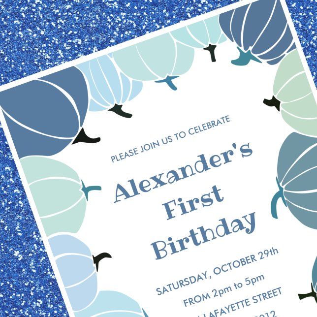 Halloween 1st birthday invitations autumn pumpkin (Halloween-1st-birthday-invitations-autumn-pumpkin-1)