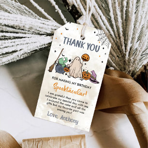 Halloween 1st Birthday Party Gift Tags