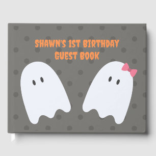 Halloween 1st Birthday Party Guest Book