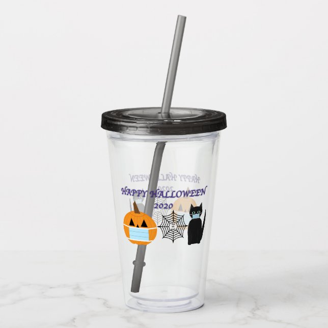 Halloween 2020 acrylic tumbler (Back)
