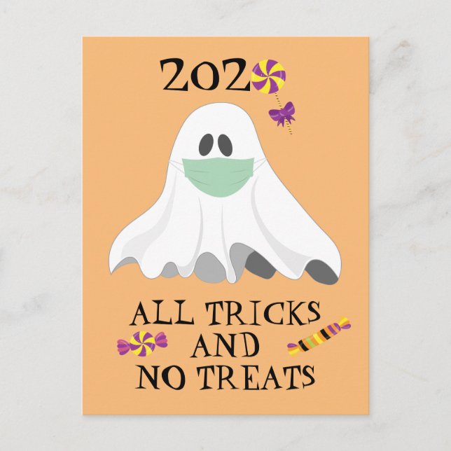 Halloween 2020 All Tricks and no Treats Postcard (Front)