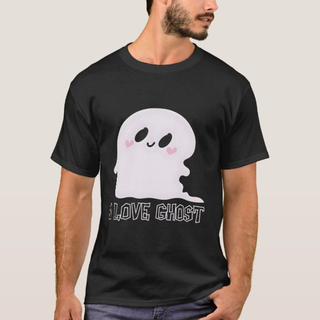 Halloween 2020 Trick Or Treat I Love Ghosts Ghouls T-Shirt (Front)