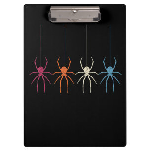 Halloween 2020 Vintage Spider Web Silhouette Clipboard
