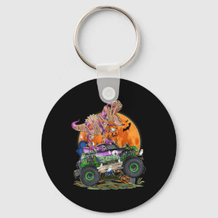 Halloween 2023 Dinosaur Skeleton T rex Scary Pumpk Key Ring