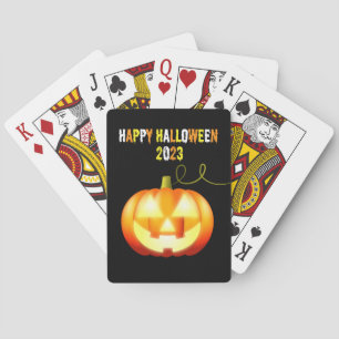 Halloween 2023 Pumpkin Playing Cards