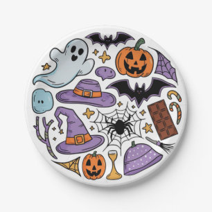 Halloween 2024 paper plate