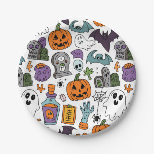 Halloween 2024 paper plate