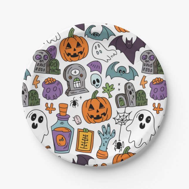 Halloween 2024 paper plate (Front)