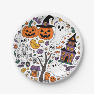 Halloween 2024 paper plate