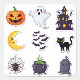 Halloween 2025 Spooky Sticker Set