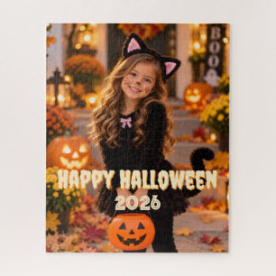 Halloween 2026 Kids Costume Photo Keepsake Jigsaw Puzzle