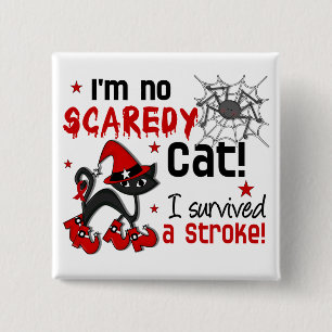 Halloween 2 Stroke Survivor 15 Cm Square Badge