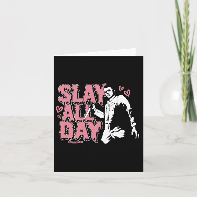 Halloween 2 Valentine's Day Michael Myers Slay All Card (Front)