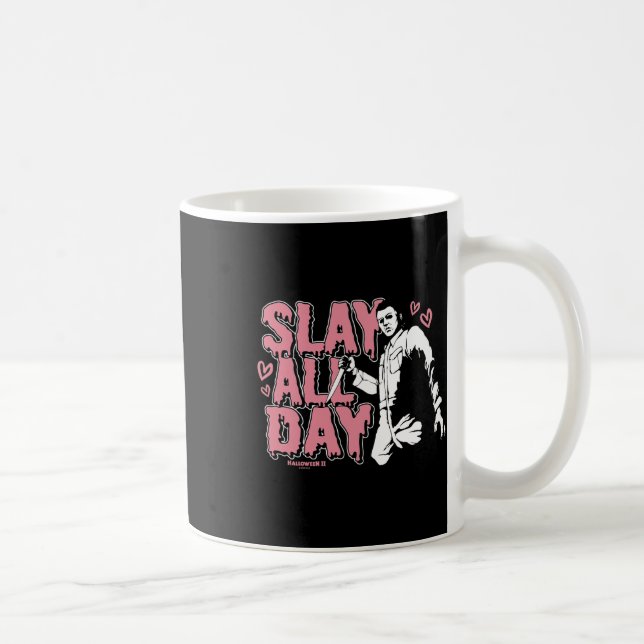 Halloween 2 Valentine's Day Michael Myers Slay All Coffee Mug (Right)