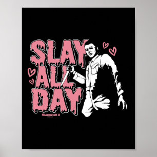 Halloween 2 Valentine's Day Michael Myers Slay All Poster
