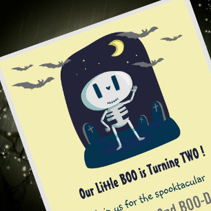 Halloween 2nd birthday invitations our little boo