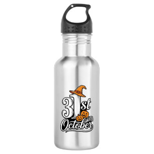 Halloween 31st October Typography Shirt Design_1 532 Ml Water Bottle