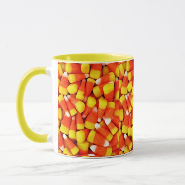HALLOWEEN 3 D CANDY CORN   MUG (Left)