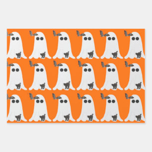 Halloween 3-Pack Wrapping Paper Flat Sheets