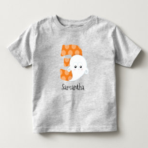 Halloween 3 Third 3rd Birthday Age Toddler T-Shirt