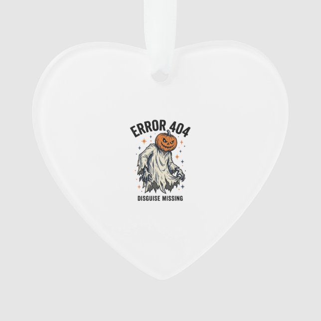 Halloween 404 Costume Pumpkin Ghost Error Design_1 Ornament (Front)