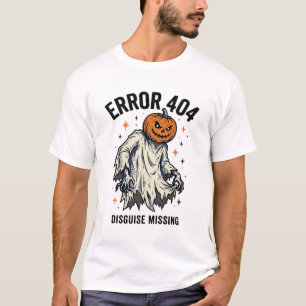 Halloween 404 Costume Pumpkin Ghost Error Design_1 T-Shirt