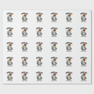 Halloween 404 Costume Pumpkin Ghost Error Design_1 Wrapping Paper