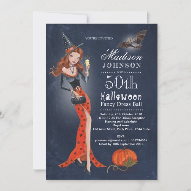 Halloween | 50 th Birthday Party | Invitation (Front)