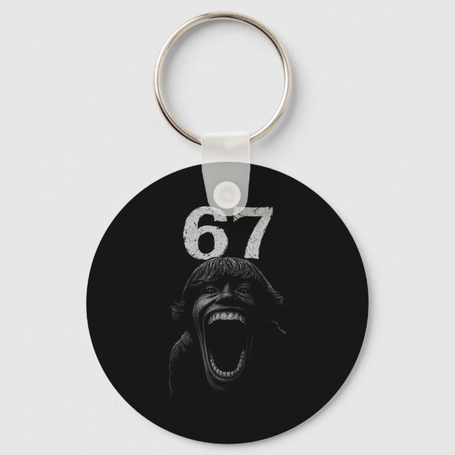 Halloween 67 Scp Horror Face Y Costume Shirt Horro Key Ring (Front)