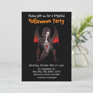 Halloween, 6 vampire, frightful,c2, scary, invitation
