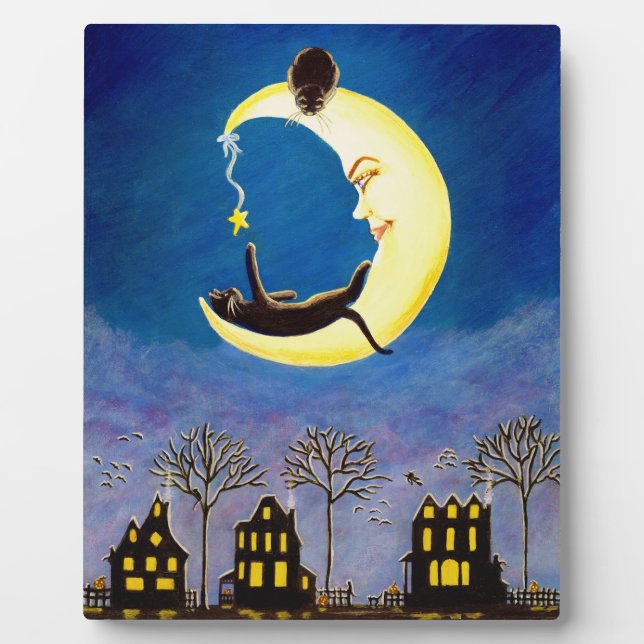 Halloween 8 x 10 easel backed art "Salem's Star" Plaque (Front)