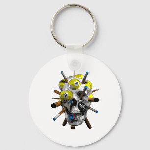 Halloween 9-ll Pool Cues For Billiards And Nine Ll Key Ring