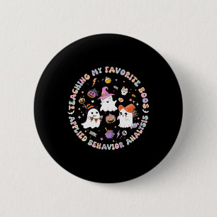Halloween Aba Bcba Rbt Behaviour Analyst Ghost Neu 6 Cm Round Badge