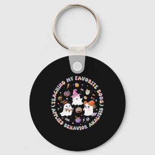 Halloween Aba Bcba Rbt Behaviour Analyst Ghost Neu Key Ring
