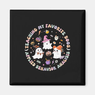 Halloween Aba Bcba Rbt Behaviour Analyst Ghost Neu Magnet